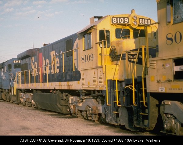 ATSF C30-7 8109