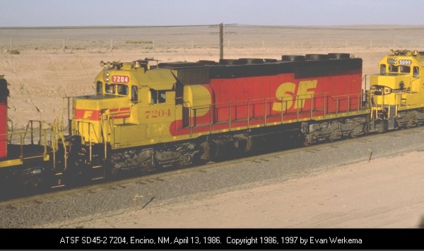 ATSF SD45-2 7204